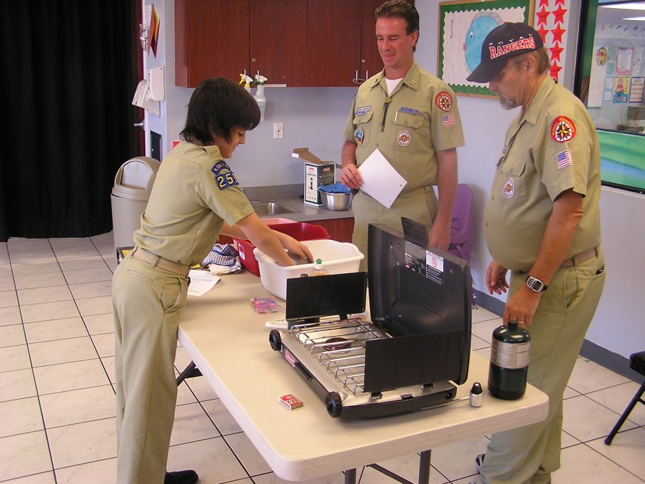 Adventure Ranger exhibiting his skills at Sectional Ranger of the Year