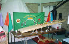 Camporee Banner and Pinewood Derby Cars.