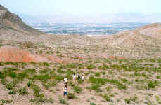 Making our way through the desert.